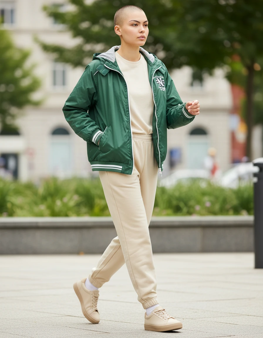 Brooklyn Campus Hooded Bomber Jacket