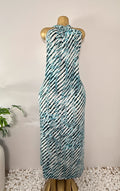 Worthington Turquoise Animal Print Maxi Dress