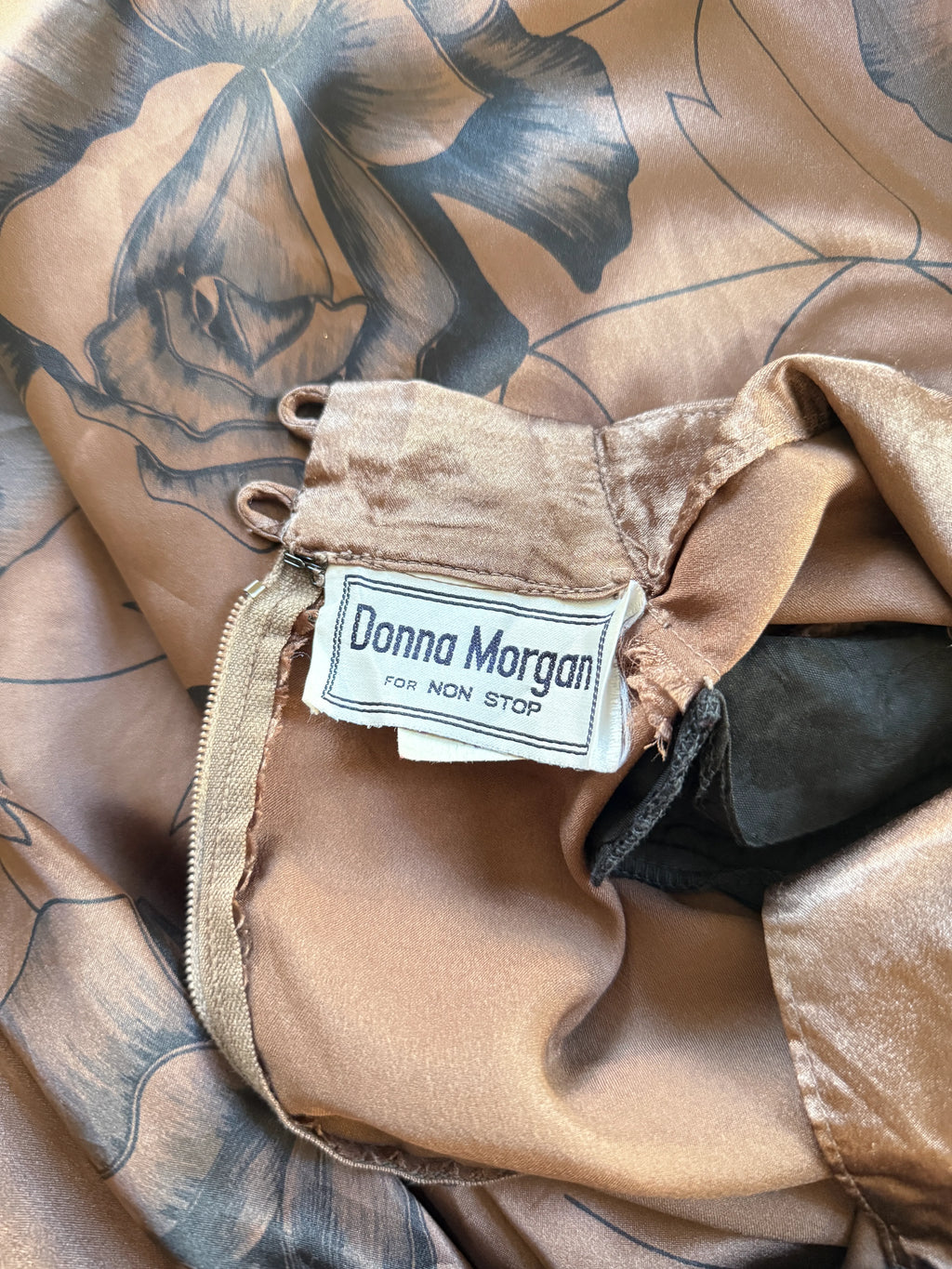 Donna Morgan for Non Stop Bronze Satin Dress