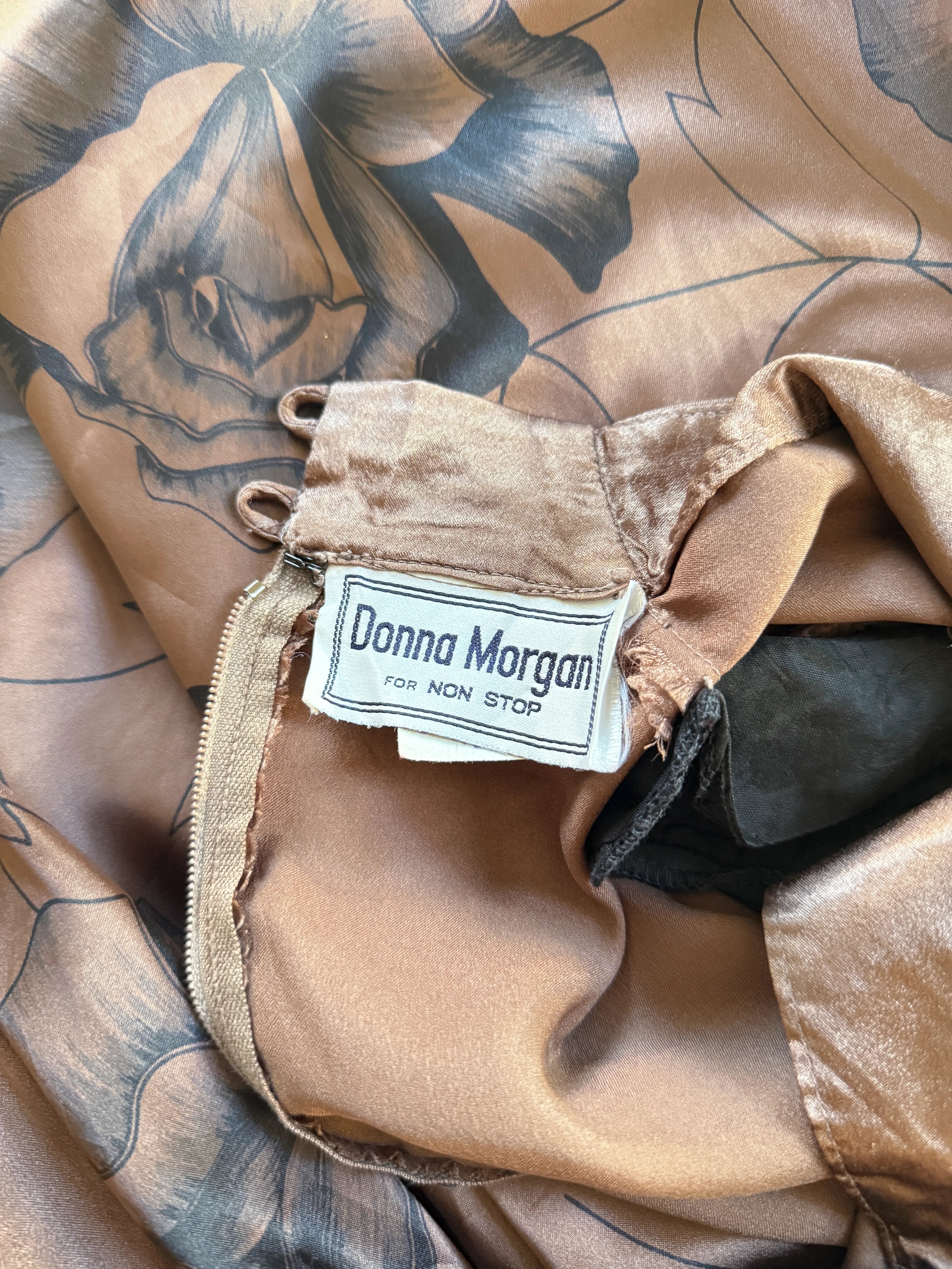Donna Morgan for Non Stop Bronze Satin Dress