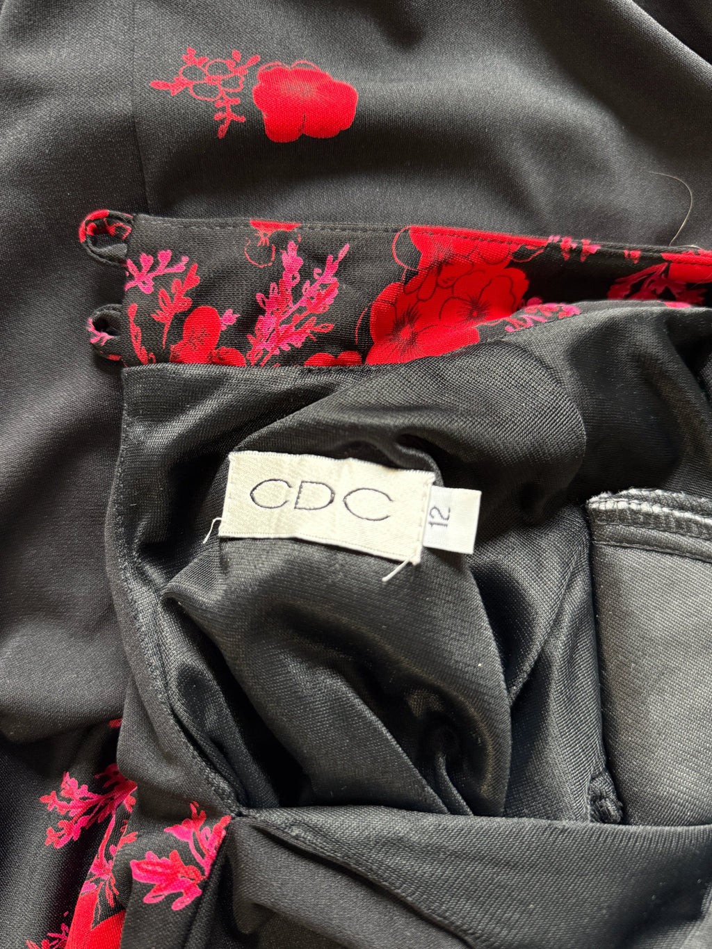 CDC Cherry Blossom Cheongsam Style Midi Dress