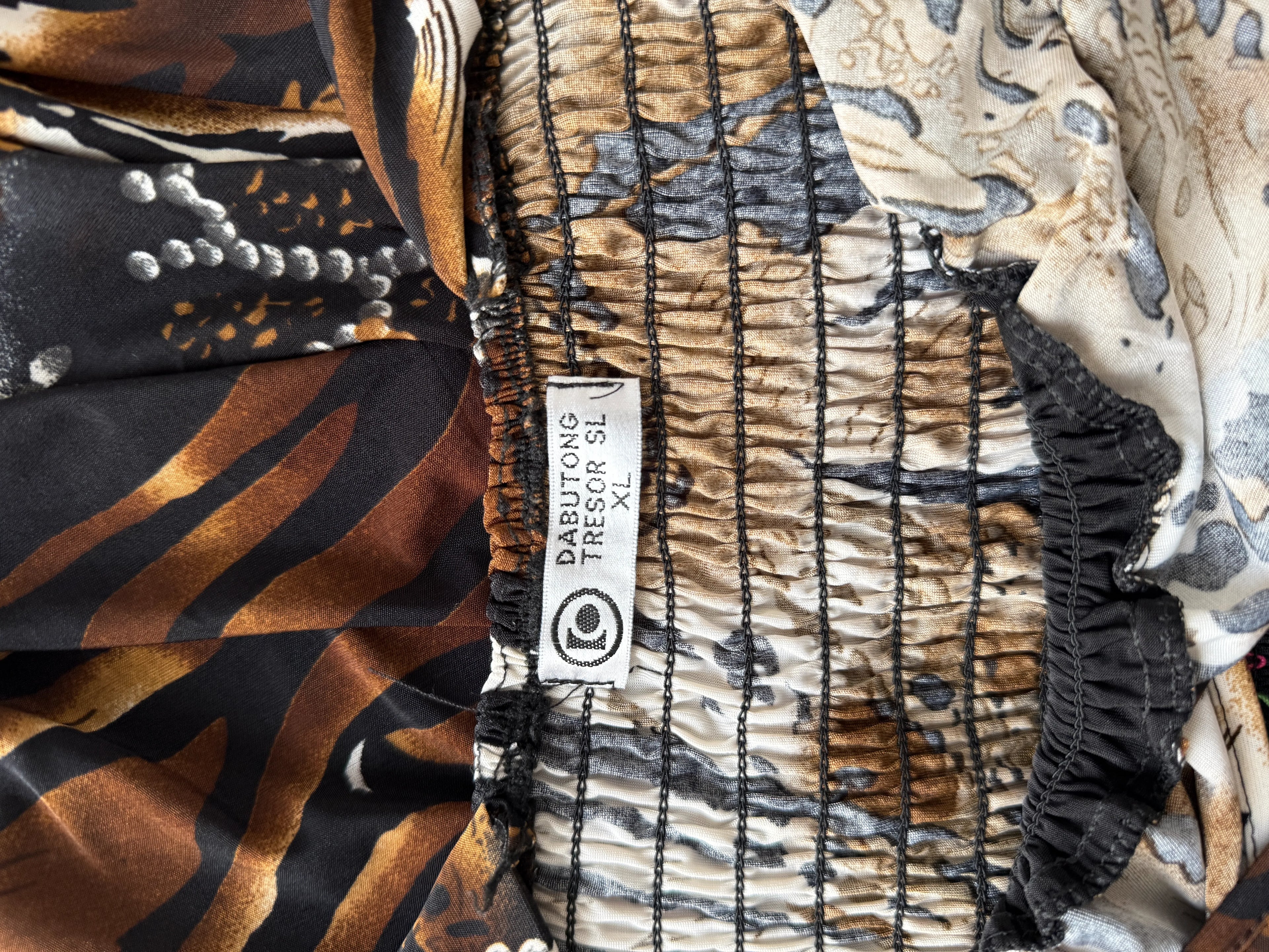Animal Print High-Low Midi Dress