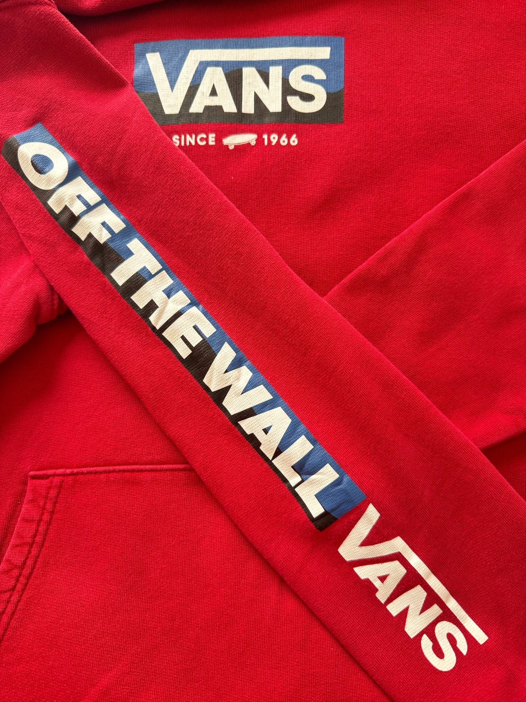 Vans "Off The Wall" Since 1966 Red Logo Hoodie