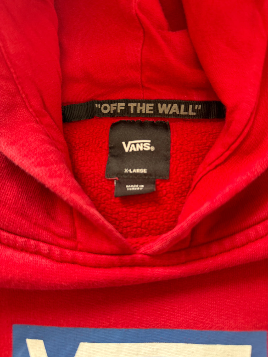 Vans "Off The Wall" Since 1966 Red Logo Hoodie
